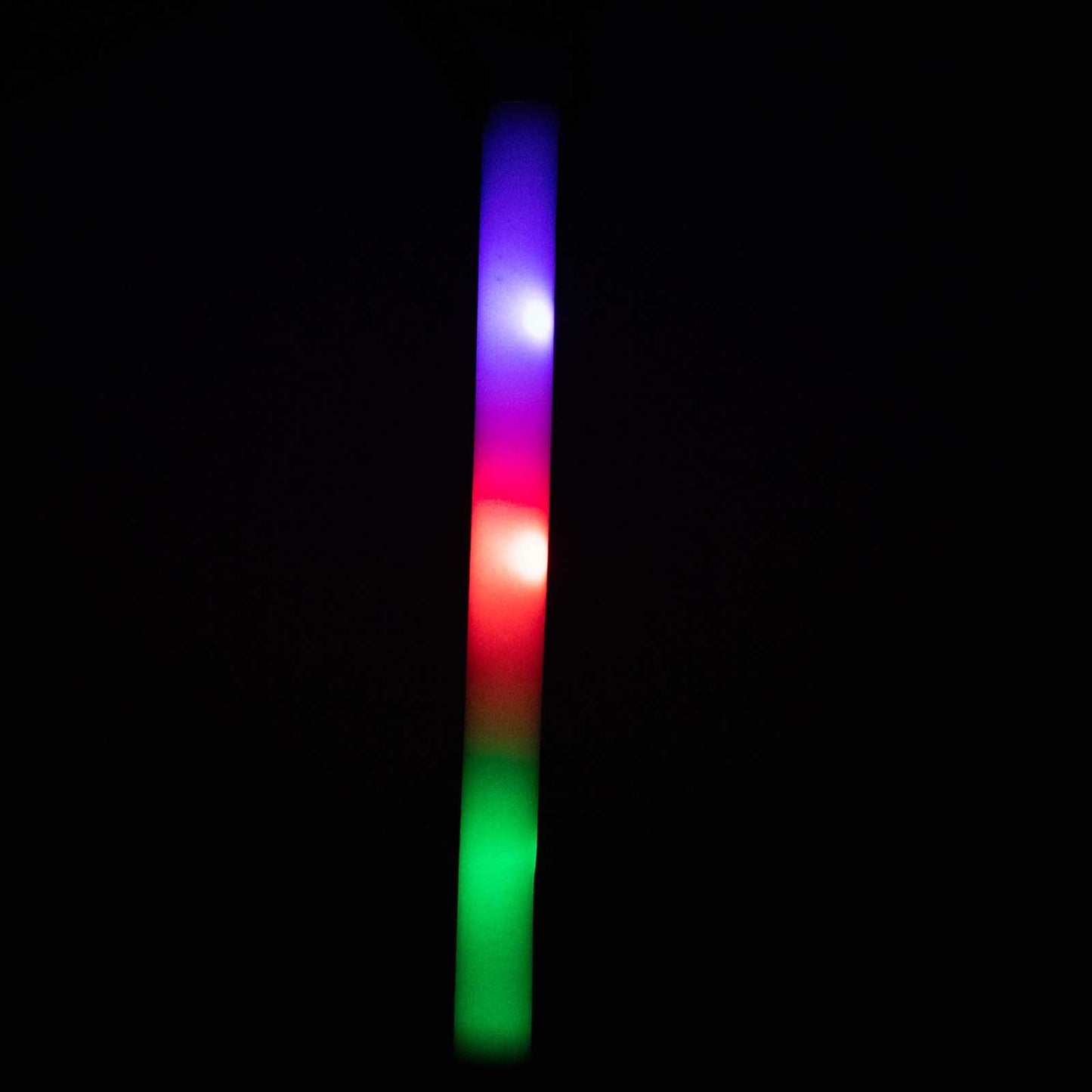 20 Pack Multicolor LED Foam Party Glow Sticks With 3 Flashing Modes, 19" Reusable Battery Operated Light Sticks
