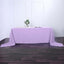 Polyester 90"x156" Rectangle Tablecloth Lavender Lilac - Seamless Wrinkle-Resistant Table Cover