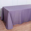 Polyester 90"x132" Rectangle Tablecloth Violet Amethyst - Seamless Wrinkle-Resistant Table Cover