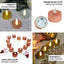 12-Pack LED Tealight Candles Rose Gold Metallic Design - Reusable Flameless Battery Operated Lights