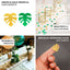 15G Bag Tropical Palm Leaf Table Confetti, Shiny Monstera Metallic Green and Gold Vibrant Eye-Catching Design