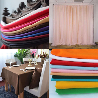 54"x10 Yards White Polyester Fabric Bolt DIY Craft Fabric Roll