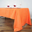 Polyester 60"x126" Rectangle Tablecloth Orange - Wrinkle-Resistant Table Cover