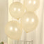 50 Pack Matte Pastel Cream Biodegradable Balloons 12", Round Eco-friendly Thick Latex Party Balloons