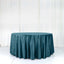 Premium Velvet 120" Round Tablecloth Peacock Teal - Reusable Soft & Seamless Table Cover