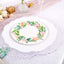 25-Pack Paper 7" Round Dessert Plates in White with Rose/Peony Flower Wreath - Disposable Appetizer Salad Plates for Special Occasions & Gatherings