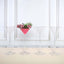 4-Pack Plastic Flower Vases Martini Glass Design Clear - Fillable Long Stem Event Centerpieces 18"