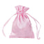 12 Pack 3"x4" Pink Satin Drawstring Pouch Wedding Party Favor Gift Bags