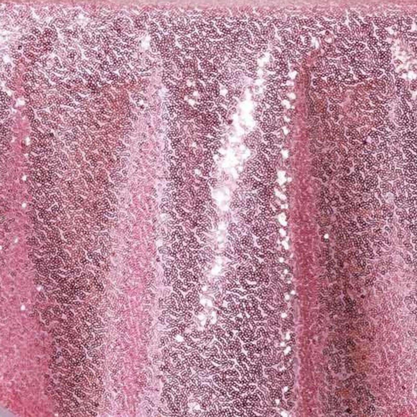Sequin 72"x72" Table Overlay Square Tablecloth Pink - Sparkly Table Cover