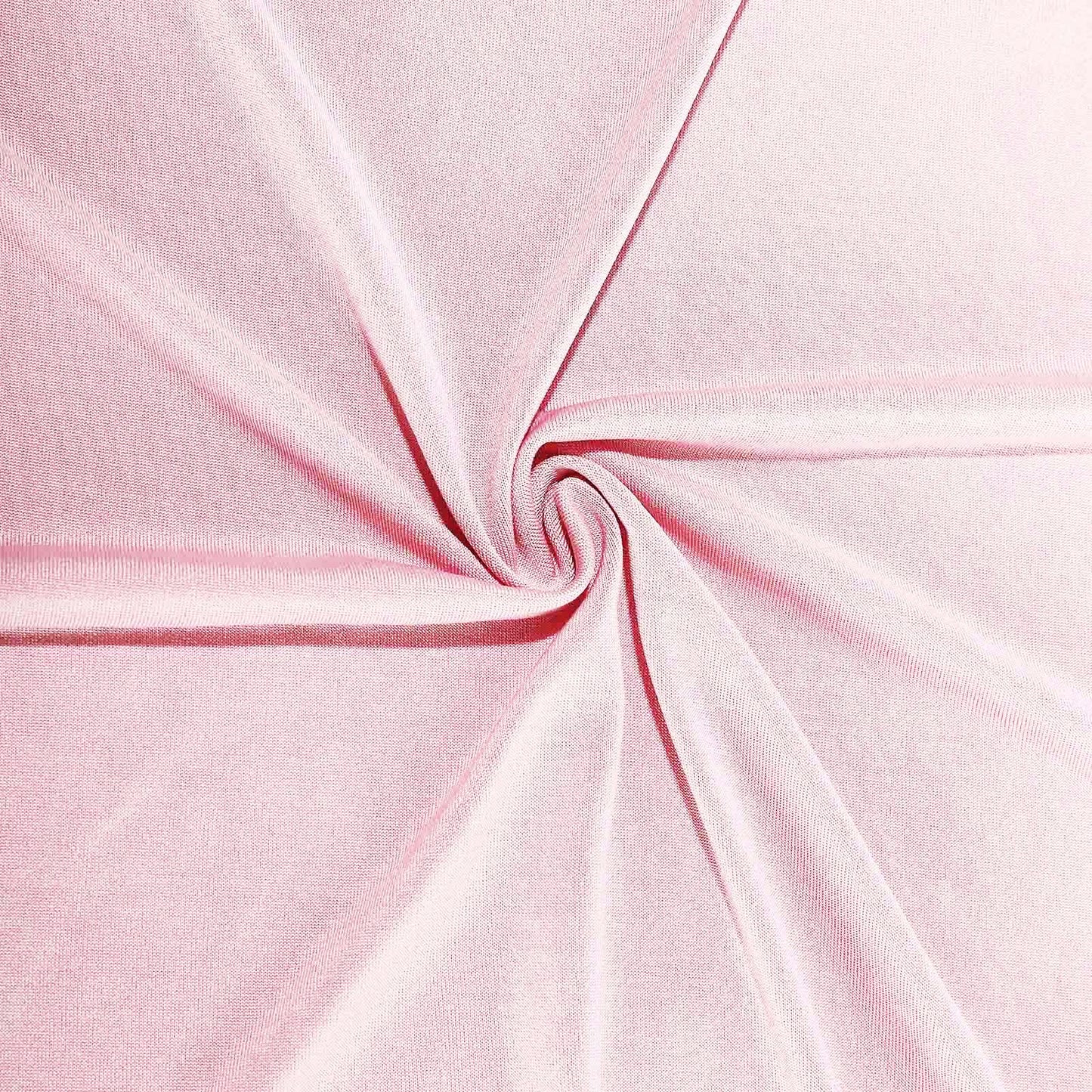 Pink 4-Way Stretch Spandex Event Curtain Drapes, Wrinkle Free Backdrop Event Panel with Rod Pockets - 5ftx10ft