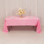 Lamour Satin 60"x126" Rectangle Tablecloth Pink - Soft & Silk-Like Table Cover