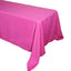 Polyester 90"x156" Rectangle Tablecloth Fuchsia - Seamless Wrinkle-Resistant Table Cover