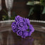 48 Roses 1" Purple Real Touch Artificial DIY Foam Rose Flowers With Stem, Craft Rose Buds