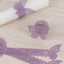 12-Pack Paper Napkin Rings Laser Cut Butterfly Lavender Shimmery - Decorative Serviette Holders