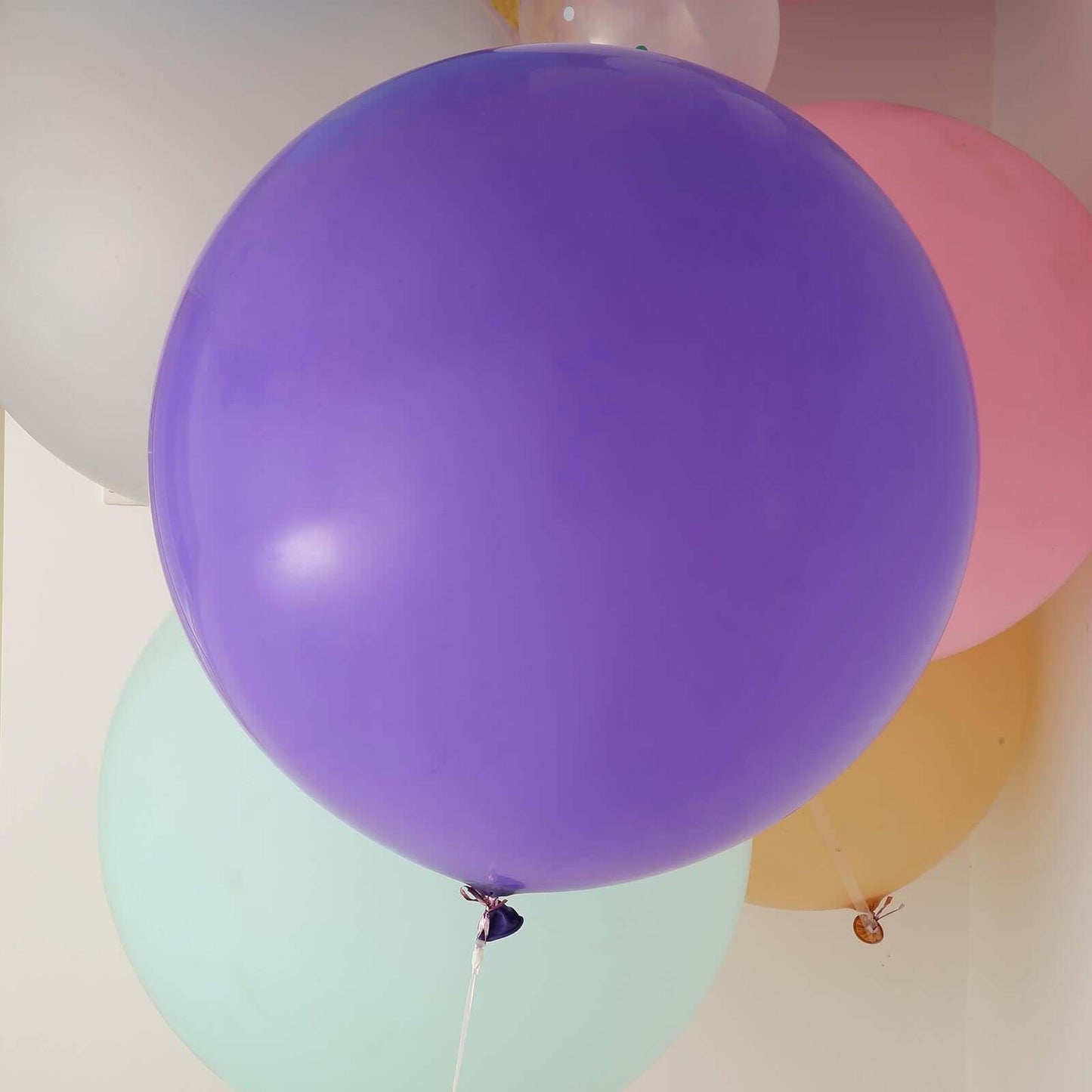 2 Pack 32" Large Matte Purple Helium or Air Premium Latex Balloons