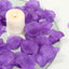 500-Pack Rose Petals Round Design Purple Silk Confetti - Decorative Scatters for Tables and Floors