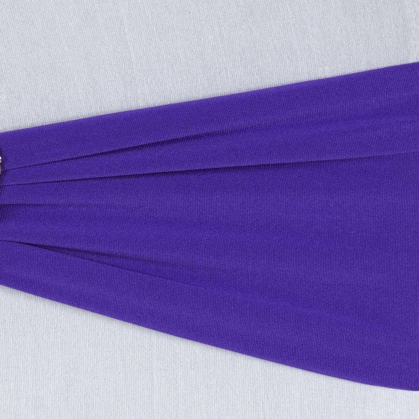 5 Pack Stretch Spandex Chair Sashes Purple - Fitted Finish Two Ply Heavy Duty Chair Bands 5"x12"