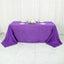Taffeta 90"x132" Rectangle Tablecloth Purple - Seamless Accordion Crinkle Table Cover