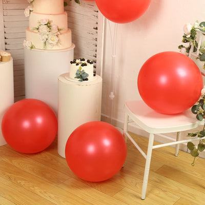10 Pack Red Biodegradable Balloons, 18" Thickened Extra Strong Eco-friendly Latex Helium Party Balloons