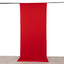 Red 4-Way Stretch Spandex Event Curtain Drapes, Wrinkle Free Backdrop Event Panel with Rod Pockets - 5ftx12ft