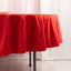 Scuba Round 90" Tablecloth Red - Wrinkle Free & Stain Resistant Table Cover