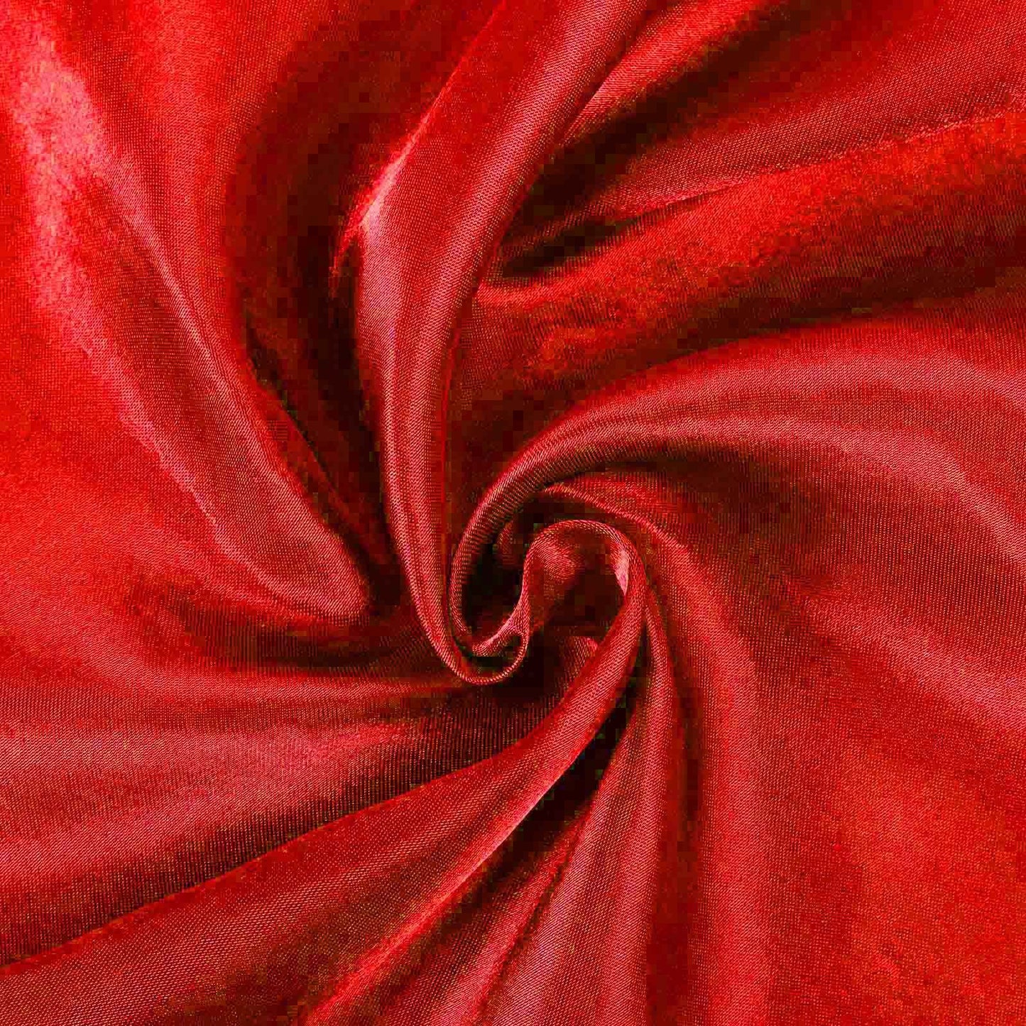 Satin Chair Cover Self-Tie Universal Design Red - Durable Slip-On Cover for Folding, Dining, Banquet & Standard Chairs