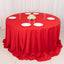 Scuba Round 132" Tablecloth Red - Wrinkle Free & Stain Resistant Seamless Table Cover