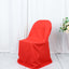 Polyester Slip On Folding Chair Covers Red - Stain-Resistant Reusable Durable Fabric