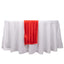 Satin 12"x108" Table Runner Red - Stripe Table Decor