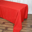 Polyester 90"x156" Rectangle Tablecloth Red - Seamless Wrinkle-Resistant Table Cover