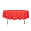 Premium Polyester 90" Round Tablecloth Red - Stain and Wrinkle-Resistant Design with 220GSM Thickness Table Cover