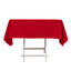 Cotton Blend 54"x54" Square Tablecloth Red - Wrinkle-Resistant Table Cover