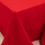 Cotton Blend 90"x156" Rectangle Tablecloth Red - Seamless Wrinkle-Resistant Table Cover