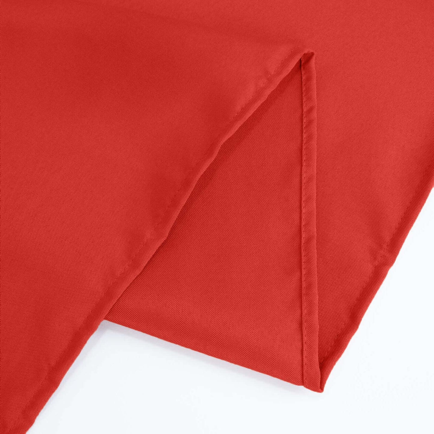 Premium Polyester 90"x132" Rectangle Tablecloth Red - Seamless 220GSM Stain-Resistant Table Cover