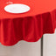 Scuba Round 70" Tablecloth Red - Wrinkle Free & Stain Resistant Table Cover