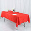 Polyester 54"x96" Rectangle Tablecloth Red - Wrinkle-Resistant & Easy-to-Care Table Cover