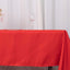 Premium Polyester 60"x102" Rectangle Tablecloth Red - Durable 220GSM Wrinkle-Resistant Table Cover