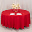 Cotton Blend 108" Round Tablecloth Red - Wrinkle-Resistant Design
