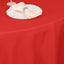 Premium Polyester 132" Round Tablecloth Red - Seamless 220GSM Wrinkle-Resistant Table Cover