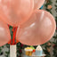 25 Pack 12" Shiny Pearl Rose Gold Latex Helium or Air Balloons