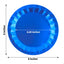 25-Pack Paper 9" Round Dinner Plates in Royal Blue with Geometric Prism Rim - Disposable 400GSM Party Plates