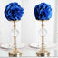 2 Pack 7" Royal Blue Artificial Silk Rose Kissing Ball, Faux Flower Ball