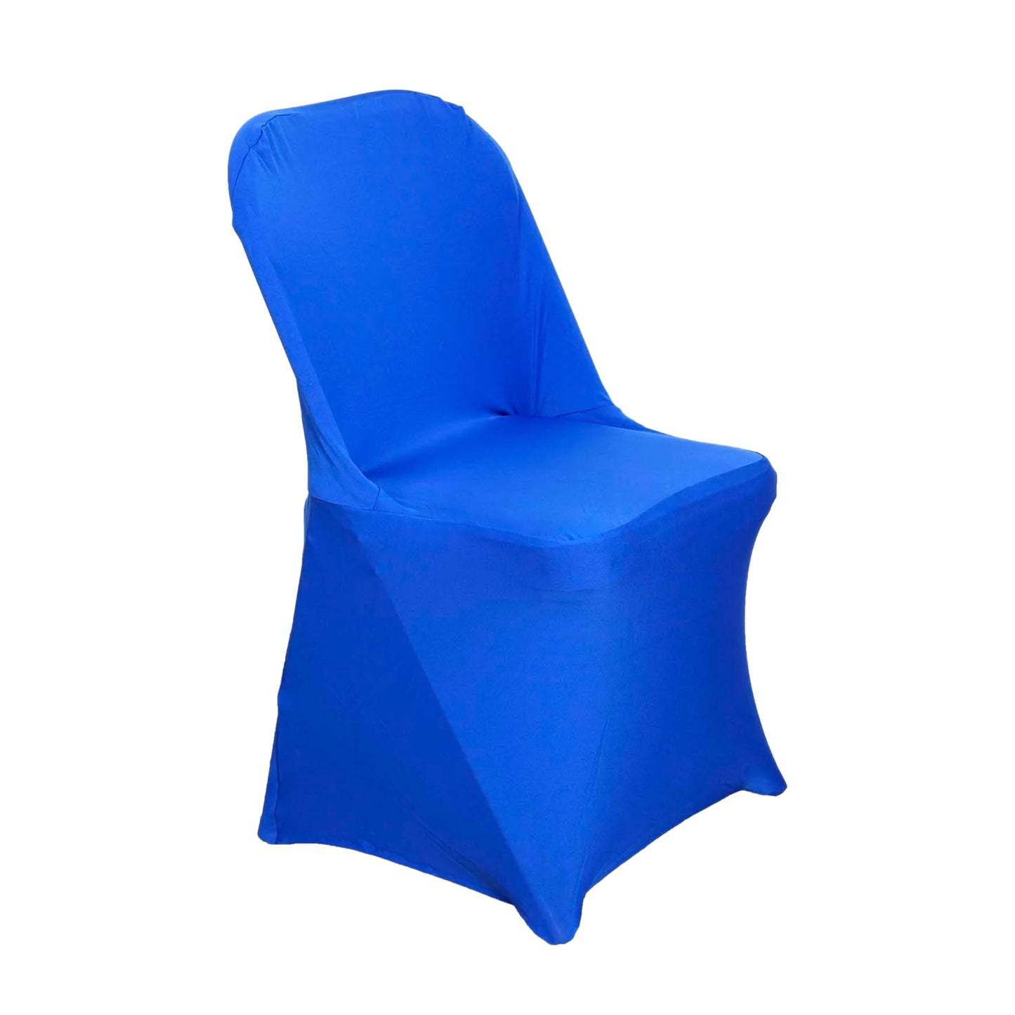 10 Pack Stretch Spandex Chair Covers Royal Blue for Folding Chairs - Durable 160GSM Fitted Slipcovers