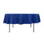 Cotton Blend 90" Round Tablecloth Royal Blue - Wrinkle-Resistant Table Cover