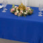 Lamour Satin 60"x102" Rectangle Tablecloth Royal Blue - Durable & Silky Soft Feel Table Cover