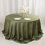 Taffeta 132" Round Tablecloth Dusty Sage Green - Seamless Accordion Crinkle Table Cover