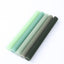 5-Pack Taper Candles Ribbed Wick Ribbon Wax Design Assorted Sage Green - Premium Unscented Dinner Candles 9"