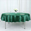 Satin 90" Round Tablecloth Hunter Emerald Green - Smooth and Lustrous Table Cover