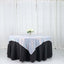 Sequin 60"x60" Table Overlay Square Tablecloth  Iridescent Blue - Luxe Wedding Table Topper