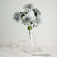 2 Bouquets 20" Silver Artificial Silk Dahlia Flower Spray Bushes